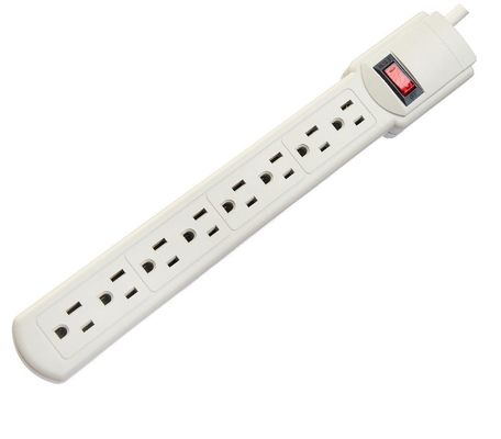 Residential / General-Purpose American Standard ETL Power Strip Portable 8 Outlet for Home Appliances at and Network N/A