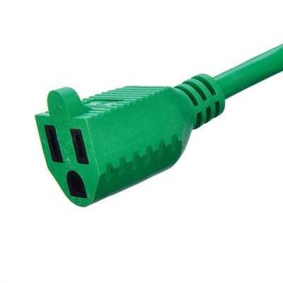 Green Waterproof American Standard 3 Pin Green ETL Heavy Duty Extension Cord Home Appliance IP level IP11
