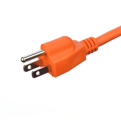 3 Pin 3X16Awg Orange American Standard ETL Heavy Duty Extension Cord for Electrical Kettle Conductor Bared stranded cooper