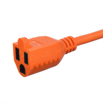3 Pin 3X16Awg Orange American Standard ETL Heavy Duty Extension Cord for Electrical Kettle Conductor Bared stranded cooper