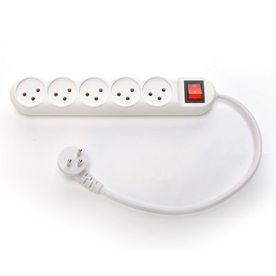 Электрическая лента Израиль Тип 5 Pin Multi Socket Plug Расширение кабеля Настройка поддержки Расширенный стандартный кабель VDE H05vv-f 3g1
