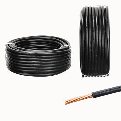 VDE H07V-R 450/750V Черный одноядерный проводник из твердой проволоки из меди для бытовой техники