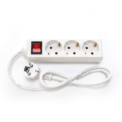 Защита от перенапряжений на линии питания типа ЕС 3 Gang Extension Cord Socket с H03vvh2 f 2x0.75mm2 кабелем питания и электрическим розеткой