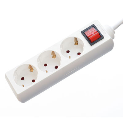 Защита от перенапряжений на линии питания типа ЕС 3 Gang Extension Cord Socket с H03vvh2 f 2x0.75mm2 кабелем питания и электрическим розеткой