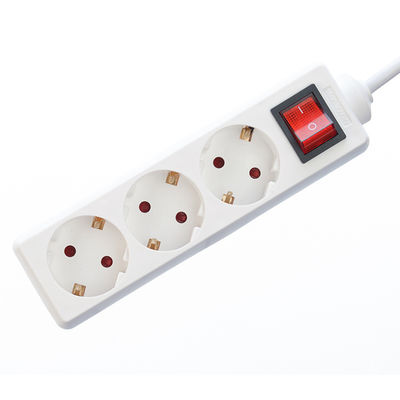 Защита от перенапряжений на линии питания типа ЕС 3 Gang Extension Cord Socket с H03vvh2 f 2x0.75mm2 кабелем питания и электрическим розеткой