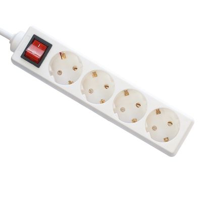 1м 2м 3м европейский адаптер с 4 розетками H05VV-F 3x1.5mm2 кабель питания Eu Plug 16A для электрического розетки