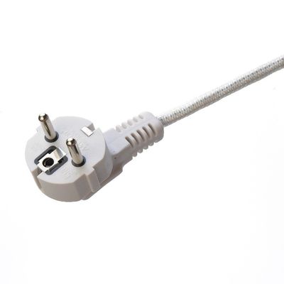 3 Prong Cotton Braided Power Cord Rated Voltage 250v Grounding Standard Grounding for Rice Cooker in Indonesia Market