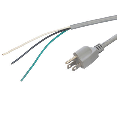 Коммерческий электропровод ETL 14 AWG Открытый конец для ноутбука 15A NEMA-15P 3-фазный розетка расширения Universal Socket Branded Power Cable