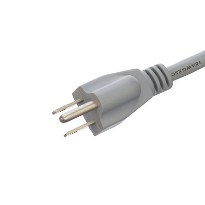 Коммерческий электропровод ETL 14 AWG Открытый конец для ноутбука 15A NEMA-15P 3-фазный розетка расширения Universal Socket Branded Power Cable