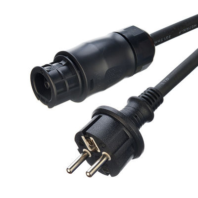 16A/250V EU 3 Pole Socket AC Power Cord Ved H07rn-f Резиновый чехол с батареей Bc01 Schuko 3m Солнечный расширительный кабель