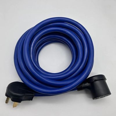 Синий тяжелый 110V Nema 3 Pin 10-50P Plug STJW 3/14 3/12 3/10 AWG 10-50R расширительный кабель для бытовой техники для наружного использования