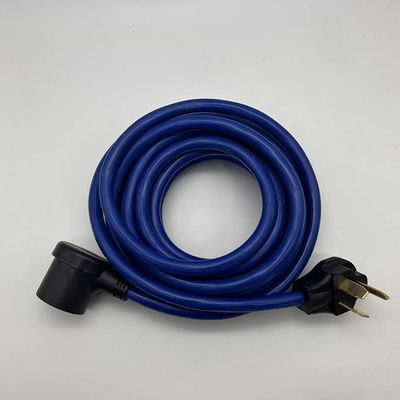 Синий тяжелый 110V Nema 3 Pin 10-50P Plug STJW 3/14 3/12 3/10 AWG 10-50R расширительный кабель для бытовой техники для наружного использования