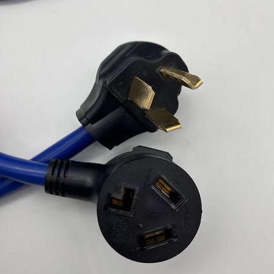 Синий тяжелый 110V Nema 3 Pin 10-50P Plug STJW 3/14 3/12 3/10 AWG 10-50R расширительный кабель для бытовой техники для наружного использования