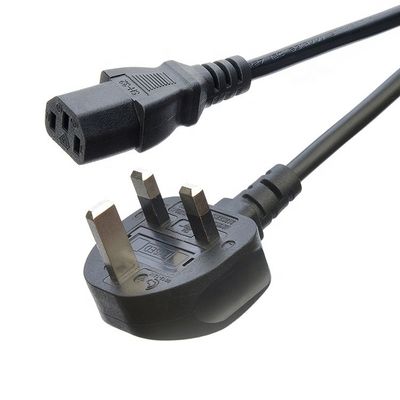 Чёрный/кастомизированный AC-накопитель IEC60320 C13 C5 с 3-конечным силовым проводом UK BS Standard 10A-16A кабель питания номинальным током