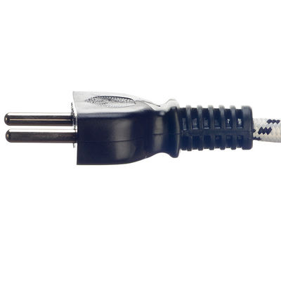 2 Pin Prong Eu Cable Power Supply Cord for Electric Steam Iron VDE/SNI/KC 2 Round Pin Plug and Closed End Crimp Terminal