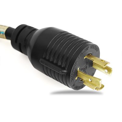 40FT Heavy Duty Generator Power Cord NEMA L14-30P/L14-30R 4 Prong 10 Gauge 125/250V 30Amp 7500 Watts Lock Extension Cord