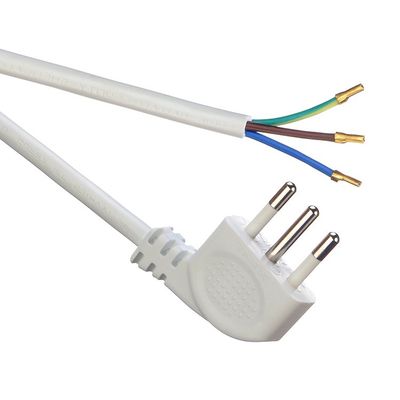 IMQ Standard 3 Pin Angled 16A Италия Белые кабели питания H05VV-F 3x0.75MM2 с закрытым концом скребок терминала от Trusted
