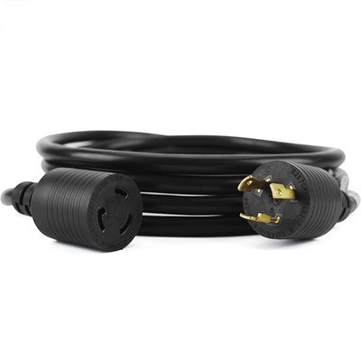 Генераторный шнур 20A 125V 10FT ETL L5-20P до L5-20R Замыкающий силовой шнур SJTW 10AWG 3-угольные порты USB Type-C 0