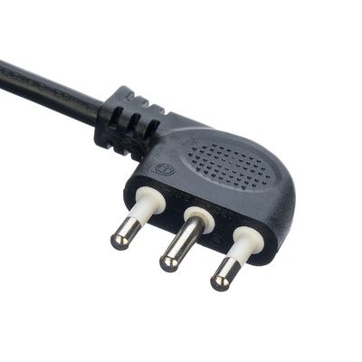 16A IEC 60320 C13 Кловерный соединитель Черный Италия Стандарт H05VV-F 3x0.75MM2 Расширение шнура заземления Стандарт заземления