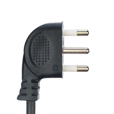 16A IEC 60320 C13 Кловерный соединитель Черный Италия Стандарт H05VV-F 3x0.75MM2 Расширение шнура заземления Стандарт заземления