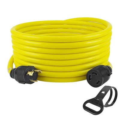 30Ампер 3750 Вт 25 футов тяжелой работы NEMA L6-30P/6-30R 3 колючки 10 гаджета генератор блокировки расширения шнура с проводом организатор
