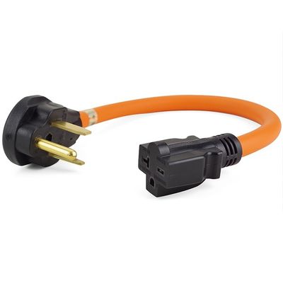 1FT NEMA 6-50P to 6-20R Welder Adapter Cord for Electric Vehicle Charging 20 Amp 250V SJTW 12AWG*3C RV Extension Cable