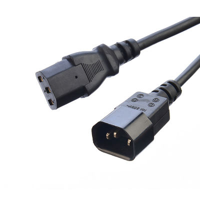 125V переменный ток для посудомоечной машины холодильника 220V расширение ETL одобренный США NEMA 5-15P к IEC C13 Снятый конец 18AWG 220V