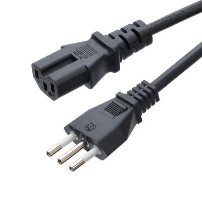 3 Pin 16A Plug C13 Connector Black Italia Standard Extension Cord Leads IMQ Power Cord Italian Power Cable for Grounding