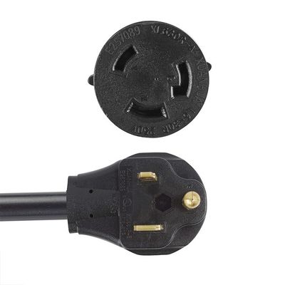 1/1.5 FT Nema 30Amp L6-30R Закрытие генератора до 50Amp 6-50P Сварщик адаптер с тяжелой нагрузкой STW 6/8/10 AWG расширитель
