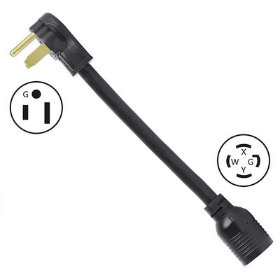US Plug Standard NEMA 6-50P Мужчина на NEMA L14-30R Женщина Сварщик Стыковочный адаптер 250V Расширительный шнур с 3-угольным запертым розеткой
