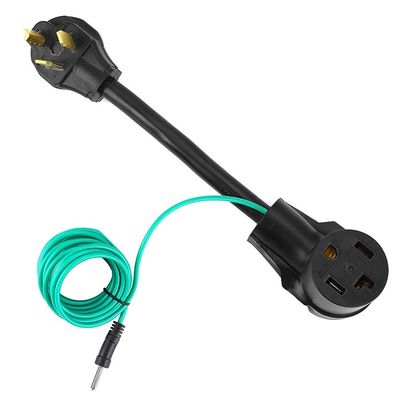 1 выходные точки 1FT NEMA 10-30P до 14-30R Сушильный адаптер 30A 250V SJTW 10AWG 3C 3 - 4 - проходный сушильный плагинный адаптер с зеленым заземлением