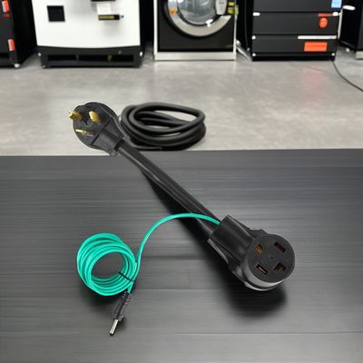 1 выходные точки 1FT NEMA 10-30P до 14-30R Сушильный адаптер 30A 250V SJTW 10AWG 3C 3 - 4 - проходный сушильный плагинный адаптер с зеленым заземлением