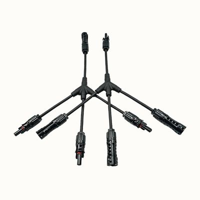 Изолированный TUV одобренный 1x4mm2 консервированный Cooper XLPO XLPE PV солнечный кабель Y разделитель 1 до 3 с PV004 соединителем УФ-защита