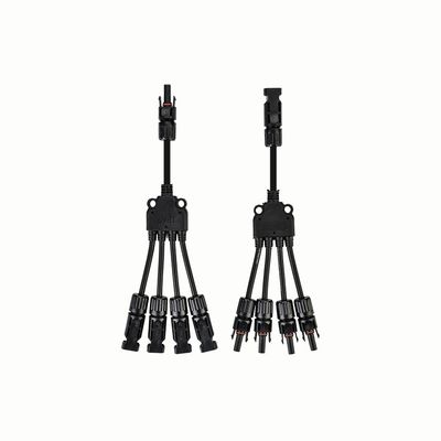 1x4mm2 консервированный купер XLPO XLPE PV кабель Y разделитель 1 Передача 2 с PV004 соединителем нагреватель UV Res Jacket TUV одобрен
