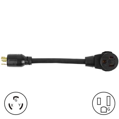 NEMA L6-30P Мужчина на 6-50R Женщина 30Amp на 50Amp Тяжелый расширительный кабель для сварщиков и оборудования высокой мощности