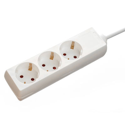 Белый 220V Euro Power Strip Защитник от перенапряжения для реинжиниринга программного обеспечения 3 розетки 6 футовый электропровод и индивидуальная поддержка