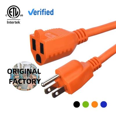 10FT 16/3 Indoor Outdoor Waterproof 3 Prong Flexblie SJTW Weatherproof 13AMP 1625W 16AWG Heavy Duty Electric RV Extension Cord