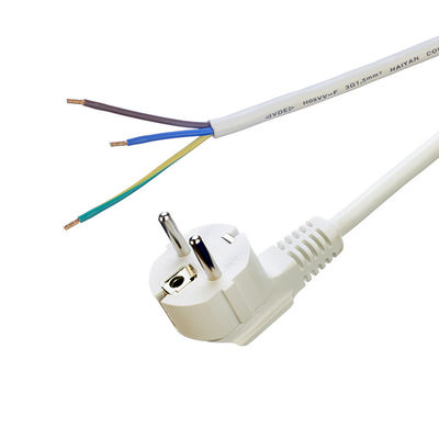 Euro Standard VDE Power Cord Cee7/7 Включатель с отрезанным терминалом Конец 16A/250V H05vv-f ПВК Гибкий кабель коммерческий
