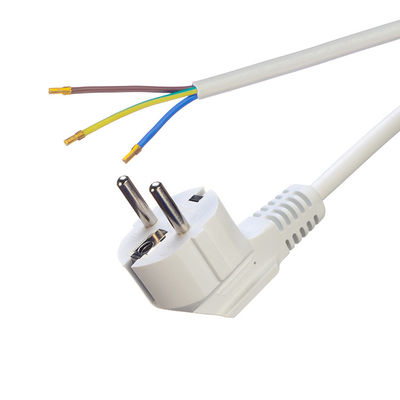 Euro Standard VDE Power Cord Cee7/7 Включатель с отрезанным терминалом Конец 16A/250V H05vv-f ПВК Гибкий кабель коммерческий