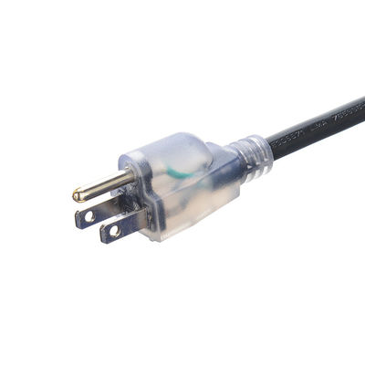 12/3 SJTW Heavy Duty 3 Prong Orange Male Female NEMA End Type ETL 12 Gauge NEMA5-15 Extension Cord for Outdoor Commercial