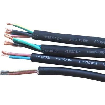 VDE Стандартная каучуковая изоляция гибкая 4-ядерная H05RN-F H05RR-F H07RN-F Кабель питания для бытовой техники Длина 100M/1roll