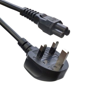 Сеть SDK Великобритания BS Standard C5 C19 соединитель 3 штифта линии свинцовой полосы провода электропровода 3 штифта AC кабеля питания IEC кабель черный