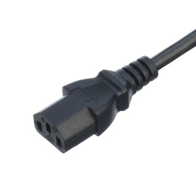 Сеть SDK Великобритания BS Standard C5 C19 соединитель 3 штифта линии свинцовой полосы провода электропровода 3 штифта AC кабеля питания IEC кабель черный