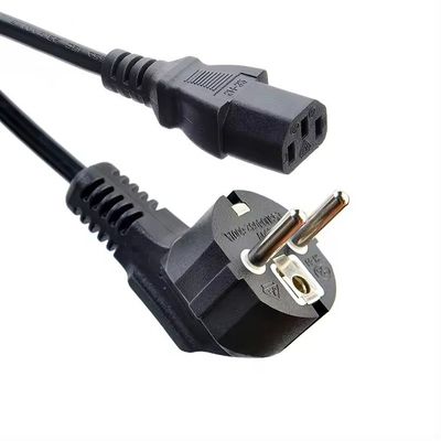 VDE сертифицированный стандарт ЕС Cee7/7 Euro Power Cord 1.5mm с C13 Подходит для прочного компьютера