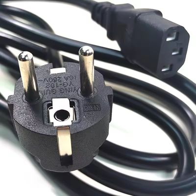 VDE сертифицированный стандарт ЕС Cee7/7 Euro Power Cord 1.5mm с C13 Подходит для прочного компьютера