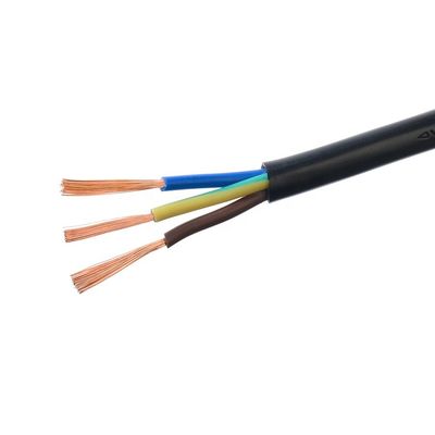 RVV 3 Ядро 3X0.75mm2 Черный электрический кабель для бытовой техники Идентификация ядра Синий/коричневый/зелено-желтый