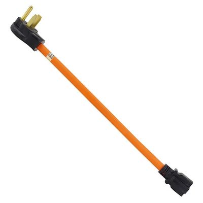 1.5FT Nema 6-50P до 6-15R/6-20R Сварщик Корд адаптера питания для 1 выхода 50-Ампер до 6-20R 20A и стандартный вставка США
