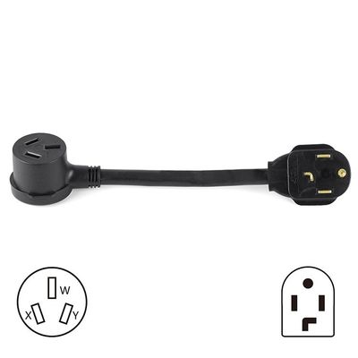 Устойчивый NEMA 10-50P до 14-30R 3 кнопки до 4 кнопки 50Amp до 30Amp 120V / 240V сварщик сушилка RV расширение электропровод для RV кемпера генератор