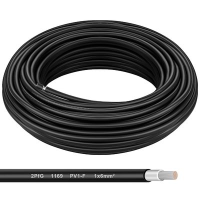 Thermal Endurance Properties Tinned Copper Conductor Material 4mm Amps Solar Pv Cable for Solar Panel Hook up Wire with Tuv