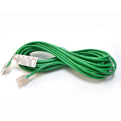 ETL 12/3 AWG Customized Pure Copper Extension Cord with Light for Yard Festival PVC Jacket Material and NEMA Female End Type